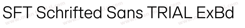 SFT Schrifted Sans TRIAL ExBd Comp字体转换